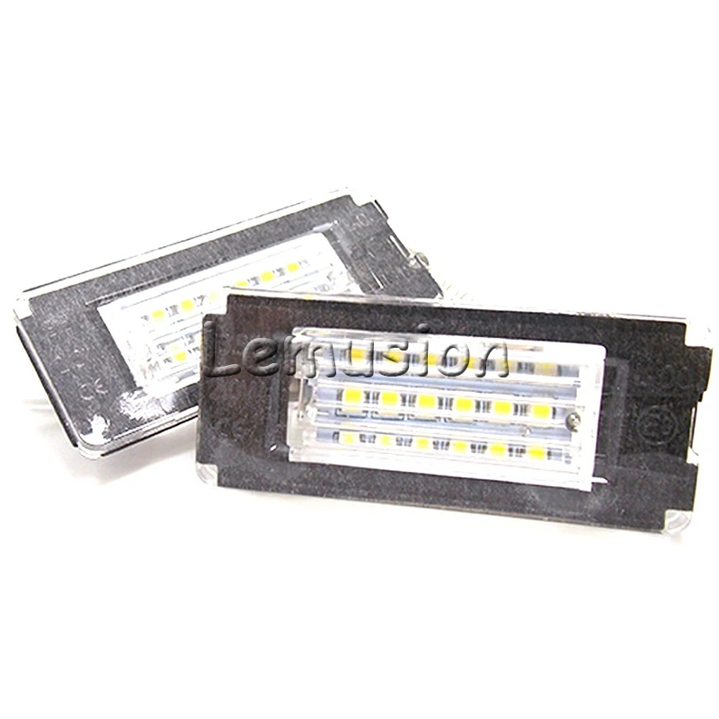 1 пара Автомобильный светодиодный светильник номерного знака 12 В белый SMD LED canbus