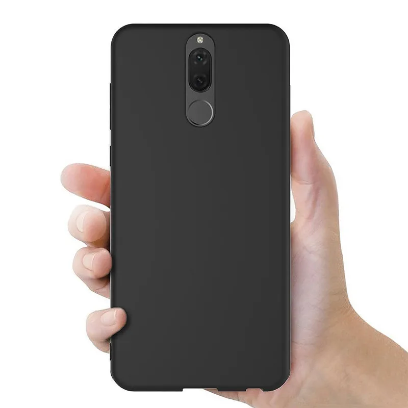 Чехол для Huawei nova 2i чехол Мягкая силиконовая задняя крышка телефона 2 i RNE-L21 черный |