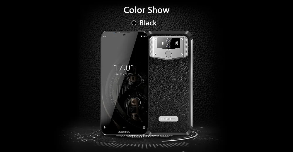 OUKITEL 10000mAh 5V/6A Quick Charge Smartphone K12 6.3" FHD+ Big Screen Waterdrop Android 9.0 Octa Core Mobile Phone 6GB 64GB
