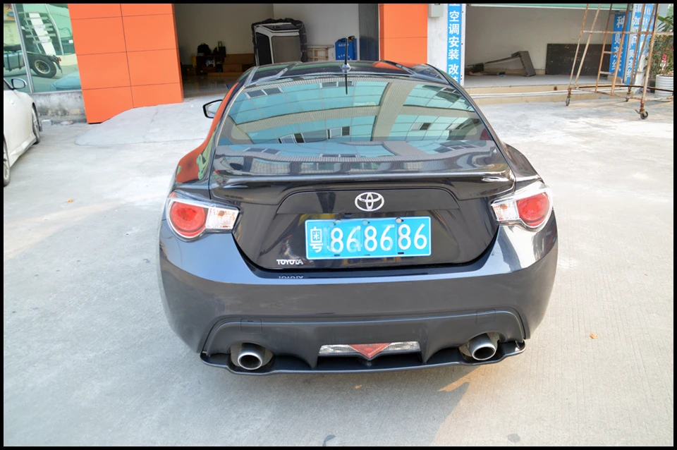 TRD Стиль углеродного волокна задний спойлер багажника Fot TOYOTA SCION GT86 2012- год для Subrau BRZ задний спойлер крыло