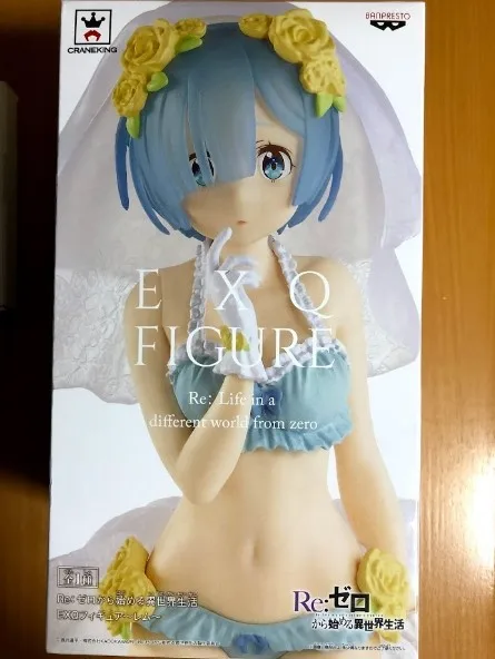 100% оригинальная Коллекционная Фигурка Banpresto EXQ-Свадебный Rem из Re:ZERO-начальная