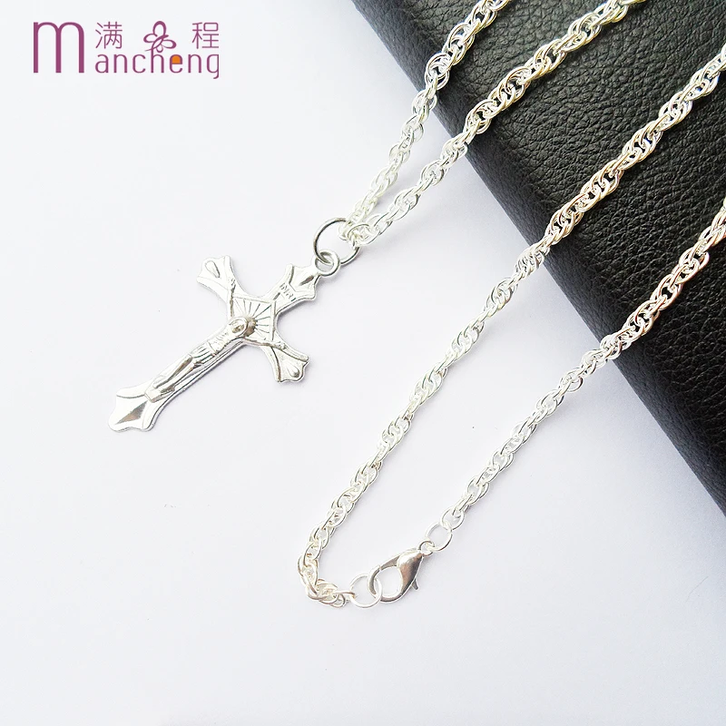 DIY лучшие продажи заявление религия молитва ожерелье из бисера Серый жемчуг