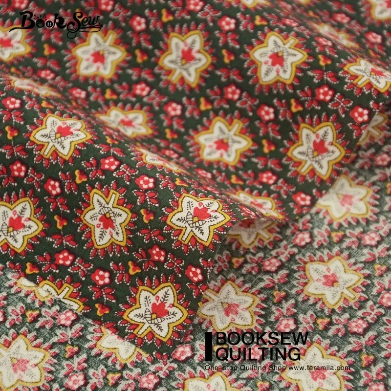 Booksew Cotton Poplin Fabric Quilting Maple Leaf Crafts Children's Bed Sheets Clothing Pillows Bedding Home Decoration Dress|cotton poplin