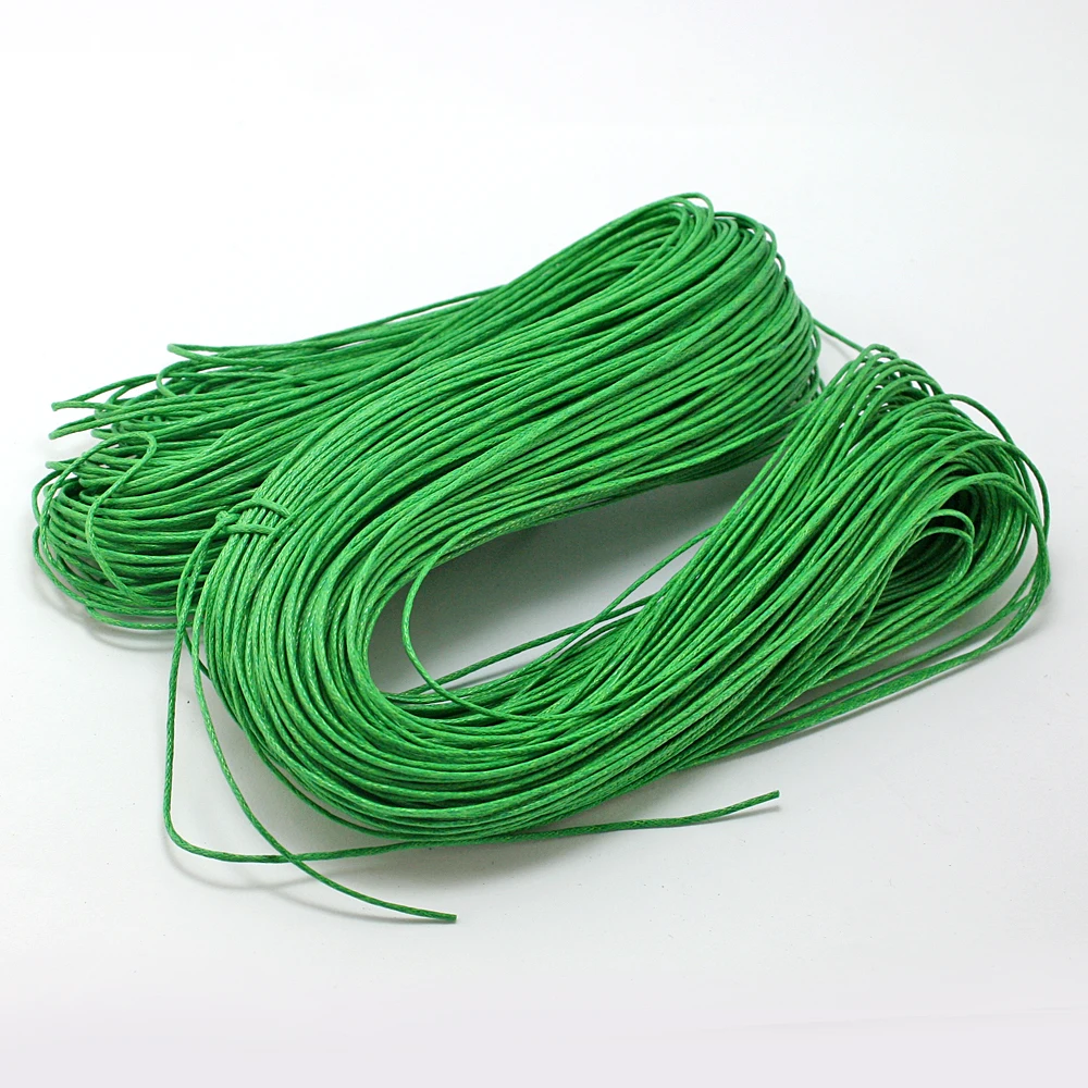 60 м/лот нить диаметром 1 мм хлопковый вощеный шнур веревка для ожерелья бисер