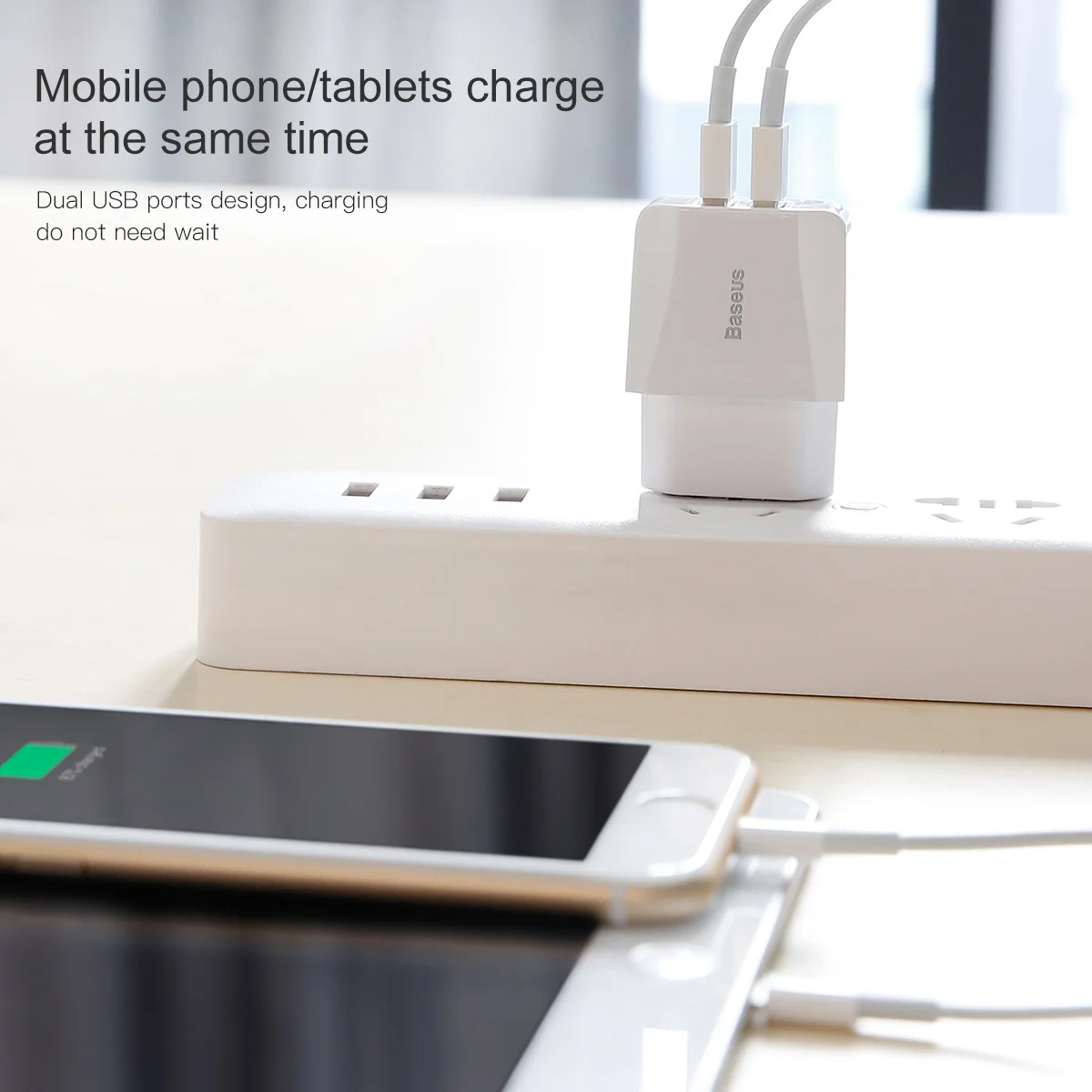 Baseus EU Plug 2.1A Max Dual USB быстрое зарядное устройство для iPhone зарядное устройство для samsung Xiaomi телефон зарядное устройство адаптер