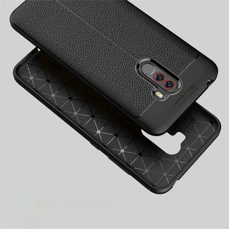 Чехол gkk для Xiaomi POCOPHONE F1 мягкий чехол из ТПУ бизнеса 360 полная защита