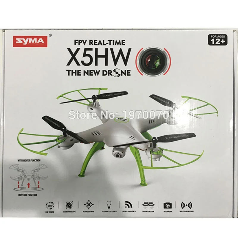 Оригинальный SYMA X5HW 4CH 2.4CH Радиоуправляемый квадрокоптер Дрон вертолет Wi-Fi камера