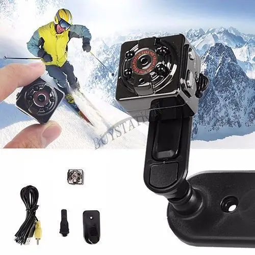 Карта 8 ГБ + металлический куб SQ8 мини клипса с ночным видением видеокамера Full HD 1080p