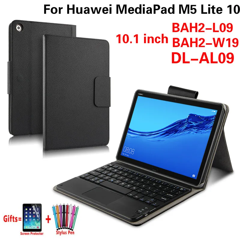 Чехол с беспроводной клавиатурой Bluetooth для Huawei MediaPad M5 Lite 10 чехлов чехол из
