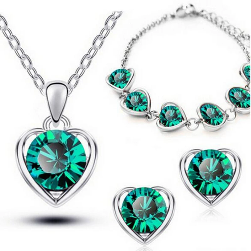 OMHXZJ AAA Австрия Кристалл серебро золото 18KT Платина женщина невесты сердце язык