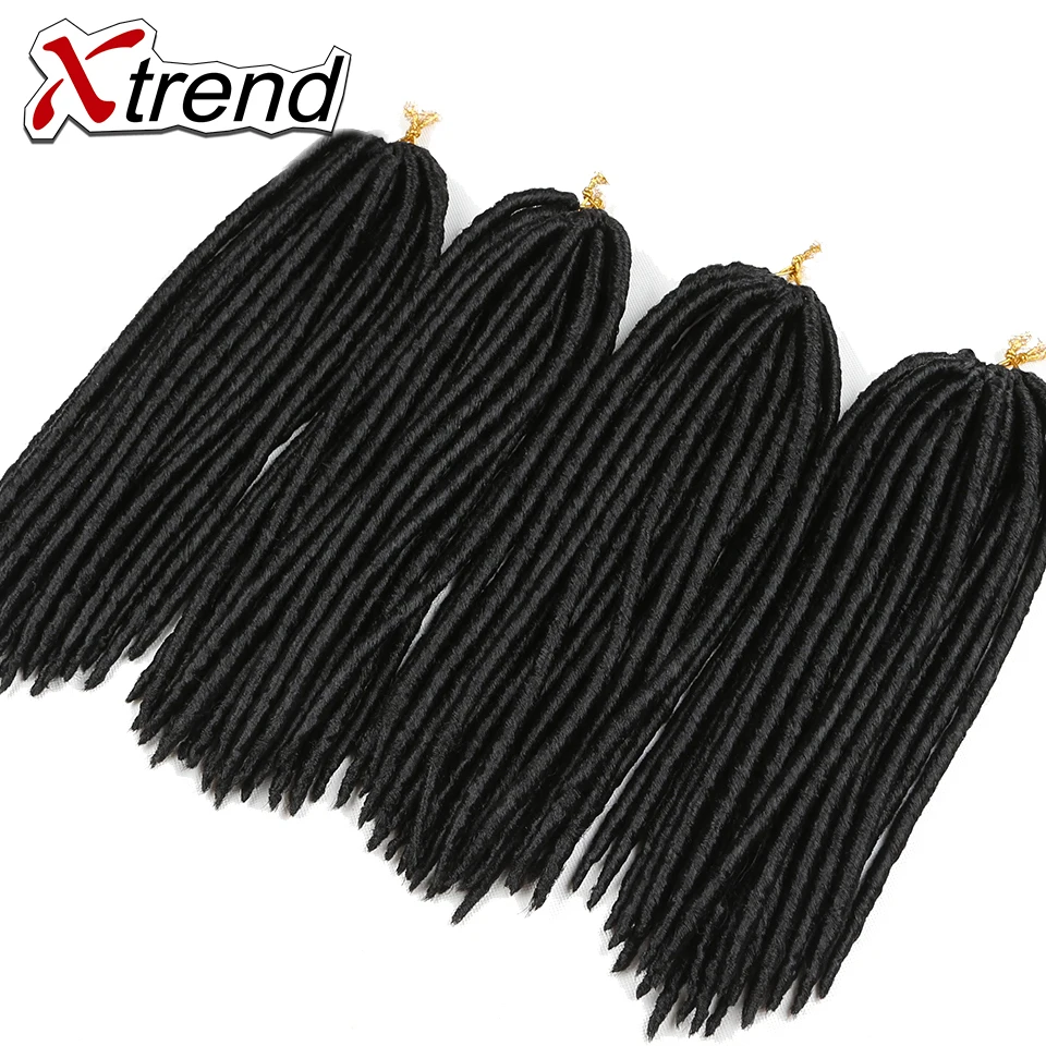 Xtrend 14inch Crochet Braids Locks Faux Locs Hair Extensions 24roots Kanekalon High Fiber Braid For Women |
