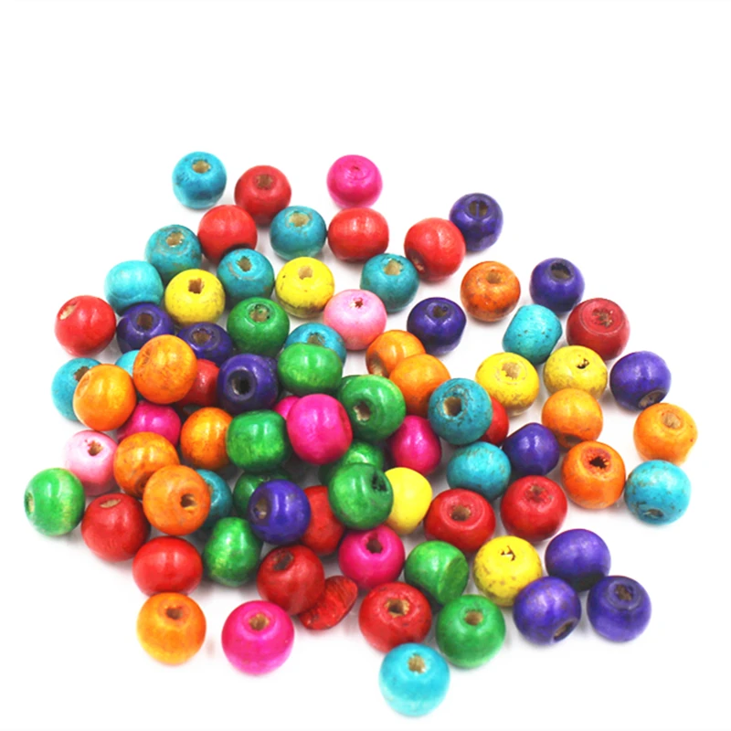 50 шт. деревянные бусины 6/8/10 мм|wholesale wood beads|wooden beadsbeads diy |