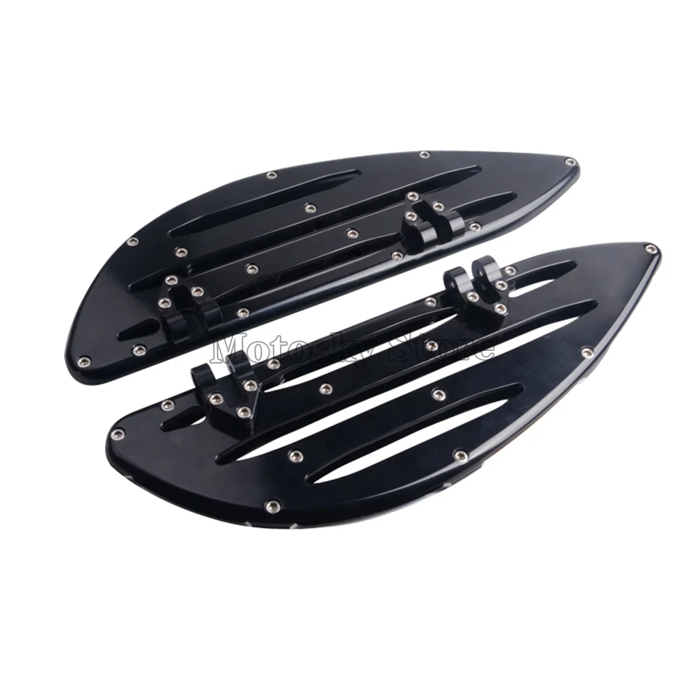Подножка мотоцикла CNC Cut Driver Floorboards педаль подножки для Harley Touring Softail FLHT Dyna FLSTF Road King