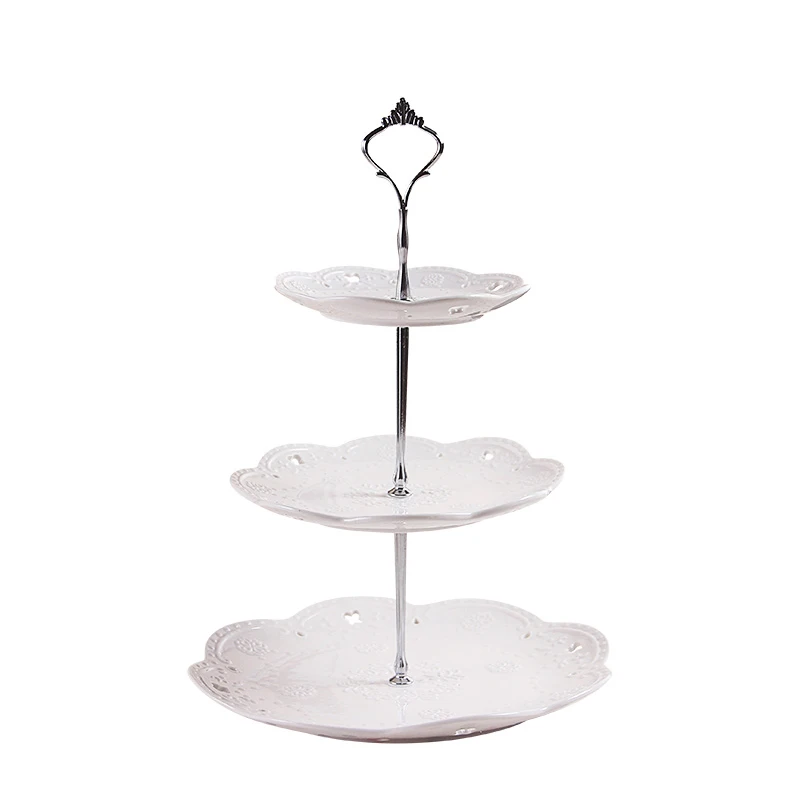 1 Набор подставка для торта в форме короны тарелка фруктов и декоративная