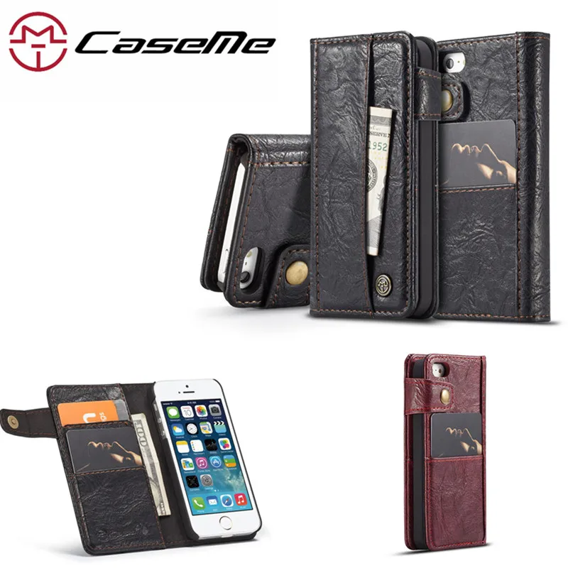 

CaseMe Wallet Leather Case for iPhone X XS Luxury Flip Coque Phone Bag Cover