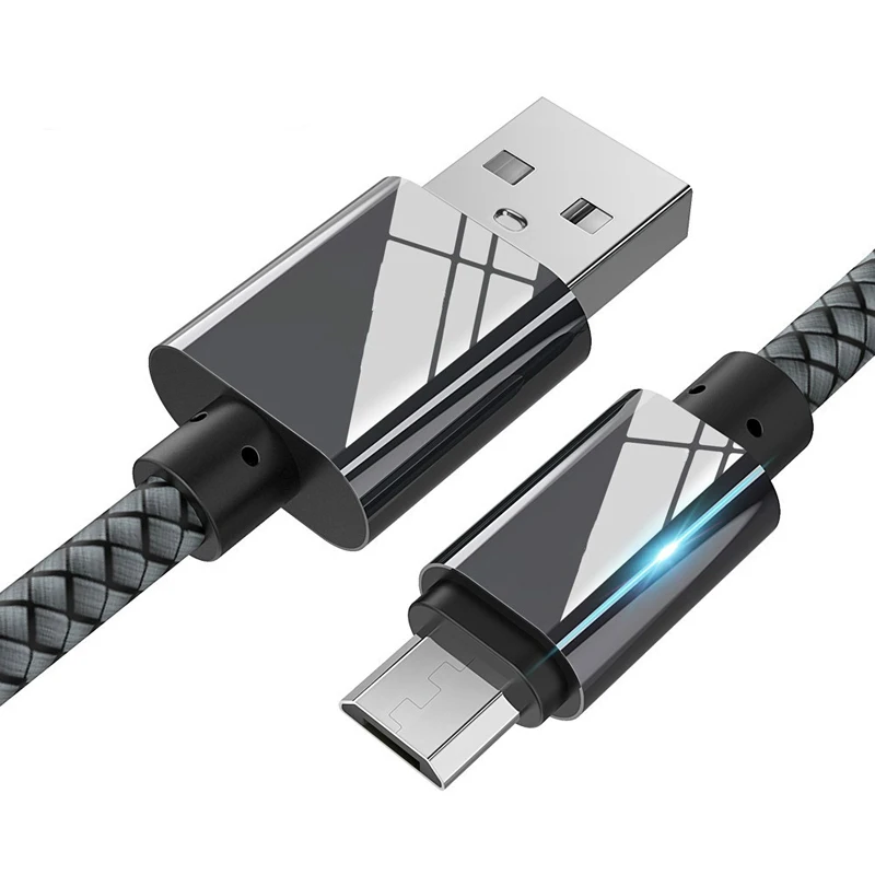 Нейлоновый 5 контактный Micro USB кабель для синхронизации данных и зарядки 1 м Samsung