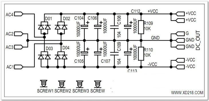 Nobsound последние Hi End 6*10000 мкФ/80V усилитель Питание Fi регулятор плата блока