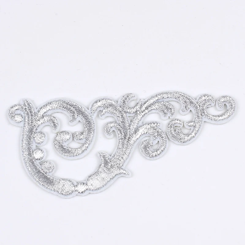 10pcs/lot Embroidered Silver Cloudy Patch DIY Iron On Cosplay Suits Jeans Bags Pants Stickers Sewing Appliques Badge | Дом и сад