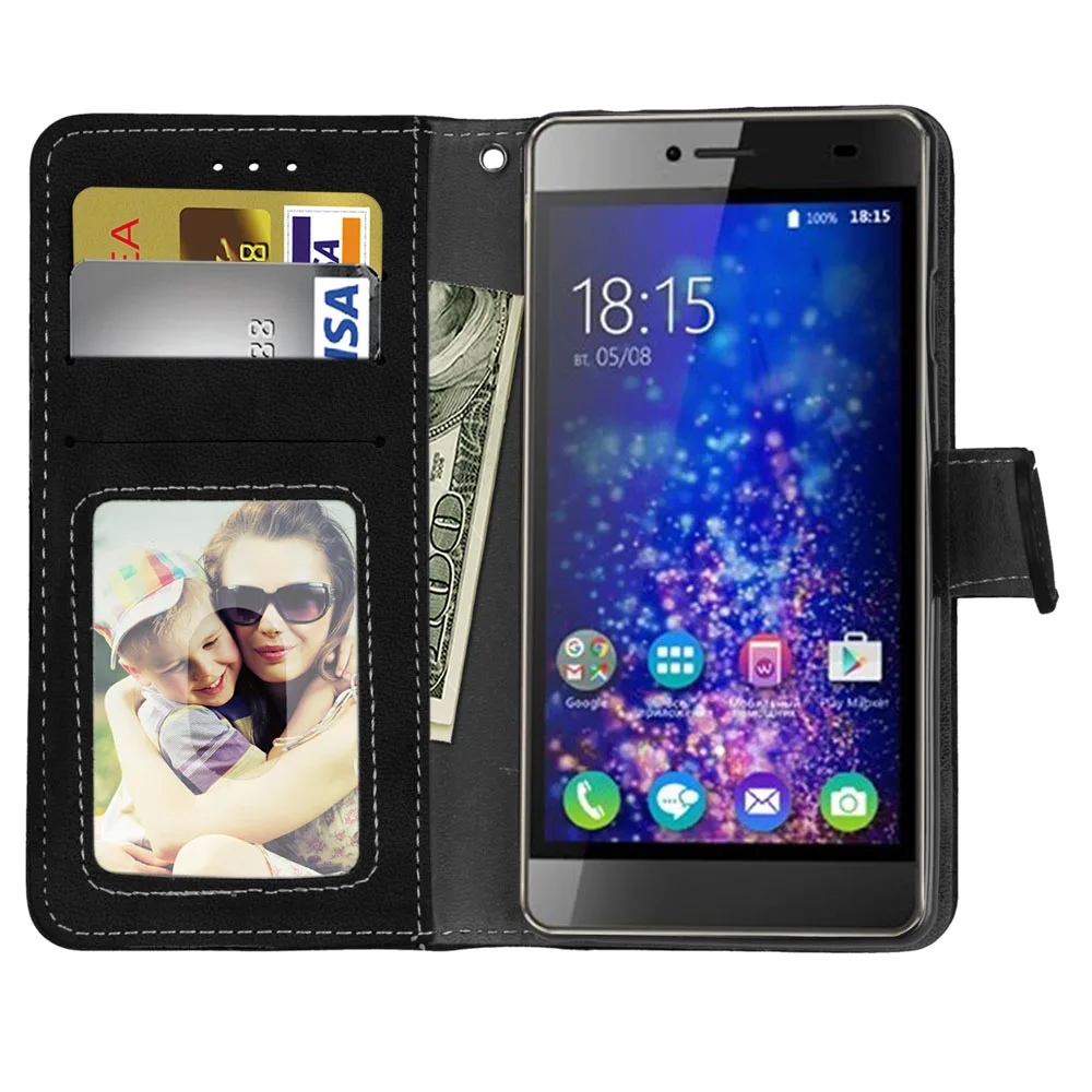 Чехол Кошелек из искусственной кожи 5.0For BQ Magic 5070 чехол для задняя крышка сотового
