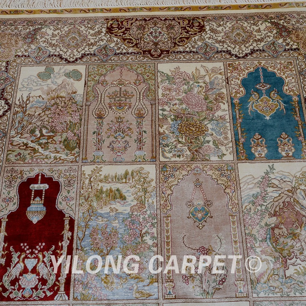 Традиционный садовый дизайнерский коврик Yilong 4 'x 6' для гостиной выгодный