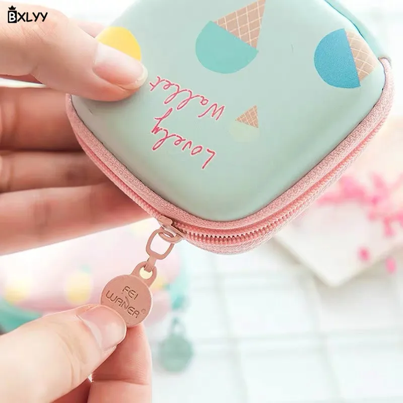 BXLYY 1 шт. маленький свежий Кошелек для монет гарнитура кабель передачи данных