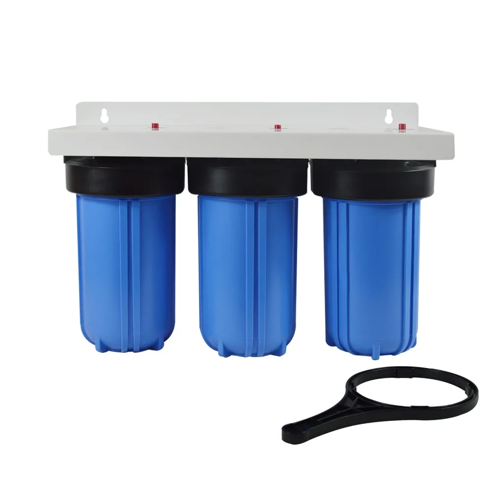Весь дом 3-ступенчатый Big Blue домашний фильтр для воды Системы с 4," X 10" pp осадка, активированный уголь и угольный сменные фильтры