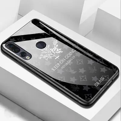 Синий Корпус для lenovo Z6 Pro закаленное стекло мягкий силиконовый олень трава твердая задняя крышка оболочка для lenovo Z 6 Pro Чехлы Funda Z6Pro - Цвет: Синий