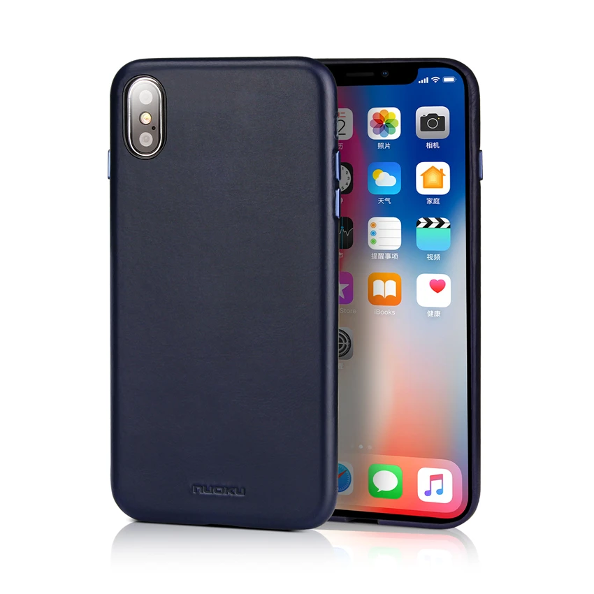Роскошный чехол для телефона из натуральной кожи для iPhone 6, 6s, 7, 8 Plus, X, деловой мягкий чехол из ТПУ, противоударный чехол