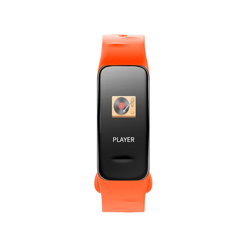 Orange Bluetooth Смарт-браслет кровяное давление и монитор сердечного ритма Водонепроницаемый Фитнес-браслет трекер сна для спорта здоровье - Цвет: Orange