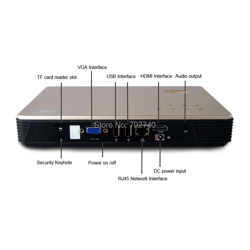 2017 Новый DLP Высокая Яркость 7100 Люмен 4 К Android 4.4 цифровой 3d проектор Full HD1080P WiFi 13600 ма