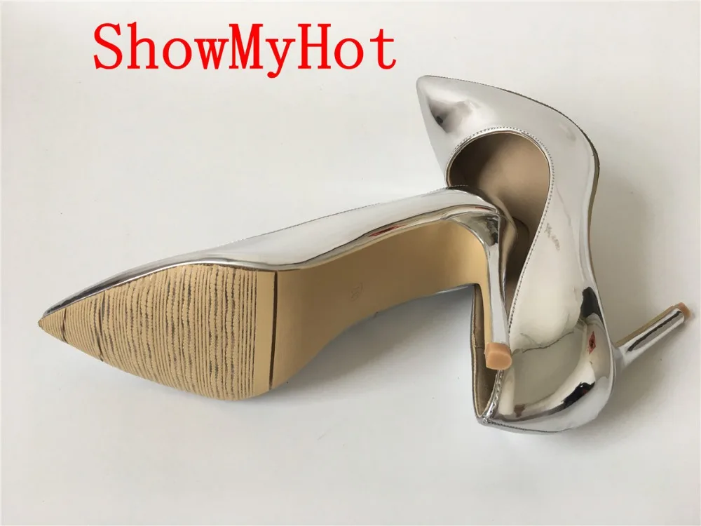 Showmyhot пикантные острый носок Модная обувь на высоком каблуке вечерние Обувь Для женщин Брендовая Дизайнерская обувь Ночные клубы Платье туфли-лодочки с тонким каблуком