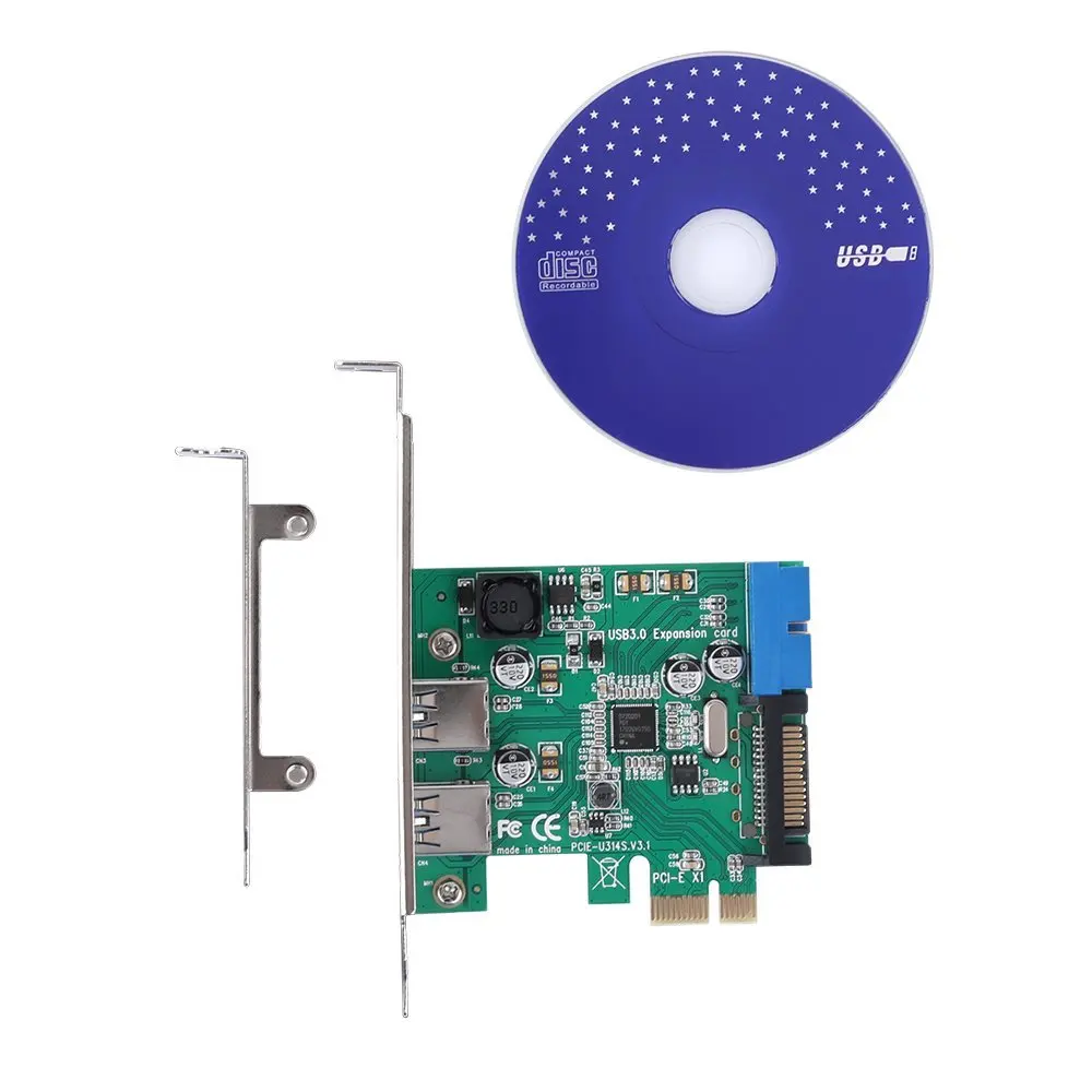 Zeadow PCI-e к 2 портам USB 3 0 и 1 порт 19 контактный разъем адаптер PCI Express контроллер