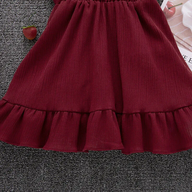 Летняя одежда для маленьких девочек комплект из 2 предметов платье на бретельках