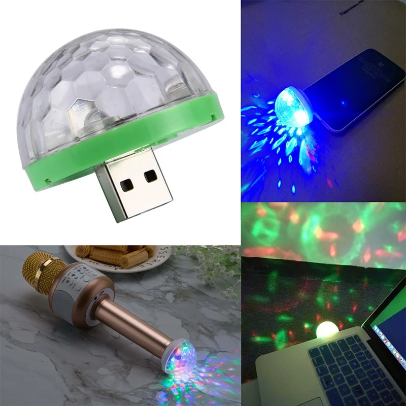 LanLan USB диско светильник светодиодный вечерние s Портативный кристалл магический