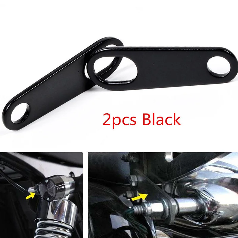 2 шт./компл. железный черный мотоцикл для перемещения заднего поворотного сигнала