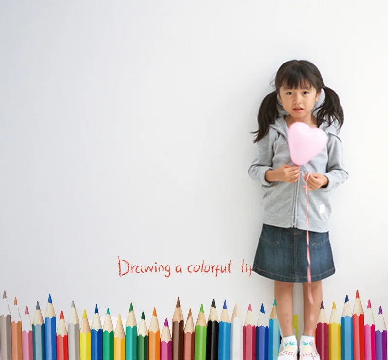 Креативная Настенная Наклейка с изображением пенола красочная жизнь настенный