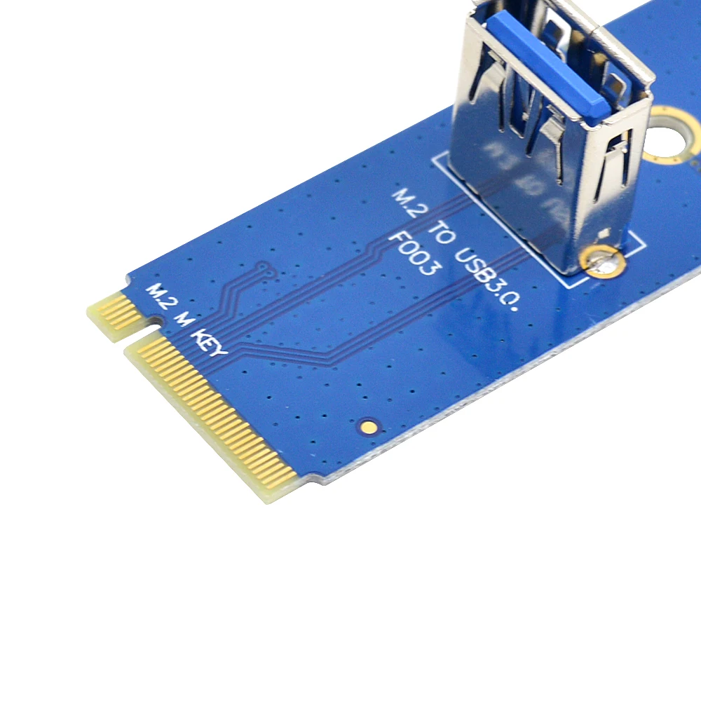 CHIPAL 50 шт./лот NGFF M.2 к USB 3 0 переносная карта M2 адаптер для PCI E райзерной карты