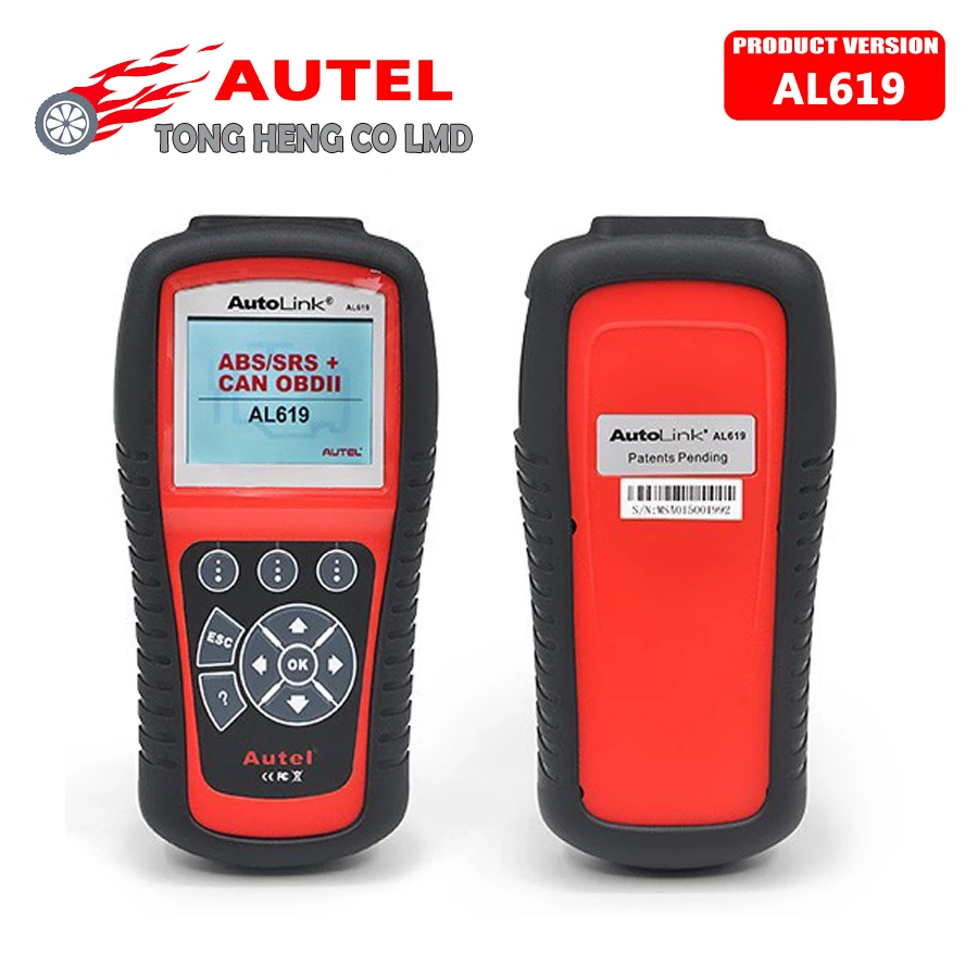 DHL Бесплатная доставка Autel оригинальный AUTEL продукта Автоссылка AL619 OBDII & может