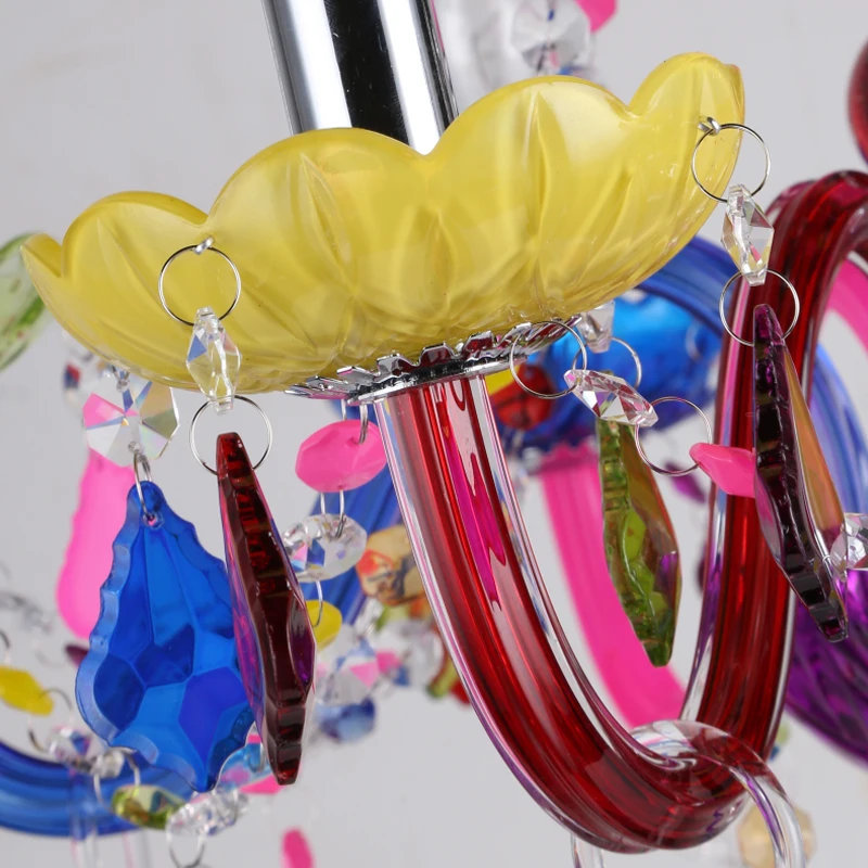 

DX Modern Led Pendant Light Designer'S Lighting Living Room Bedroom Crystal Lamp Luxury Luminaire Black White Colorful Luster