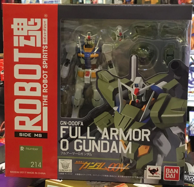 100% Оригинальная фигурка BANDAI Tamashii Nation Robot Spirit No.214 Полный доспех 0 Gundam от Mobile Suit 00