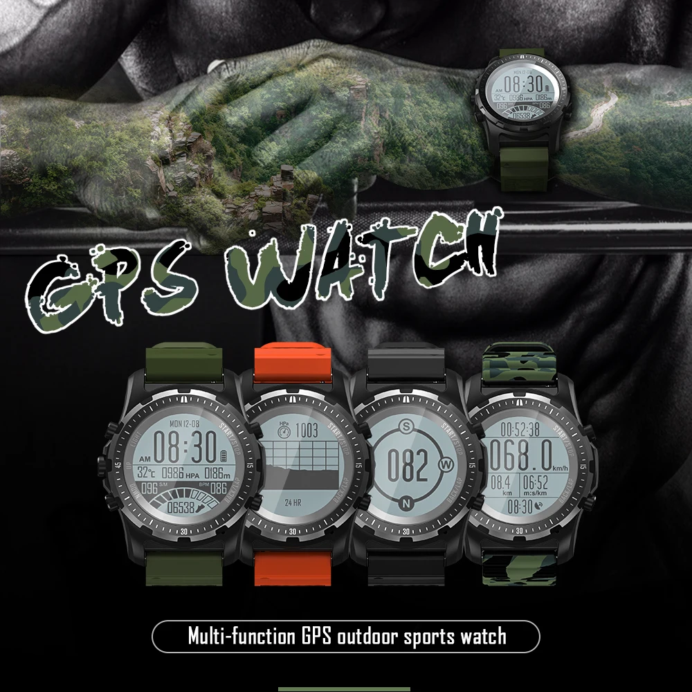 696 S966 gps Смарт-часы IP67 водонепроницаемые умные часы пульсометр температура