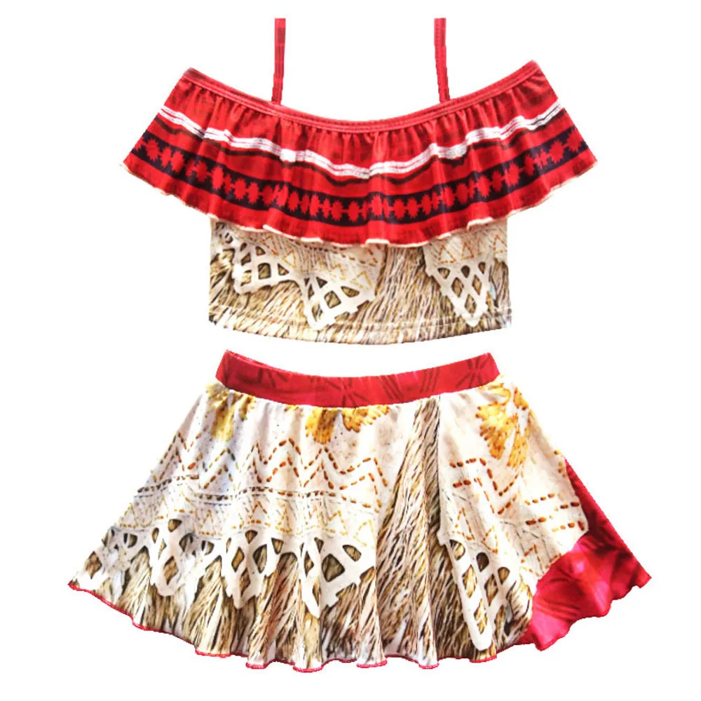 Модная одежда для маленьких девочек 2018 г. Детский купальный костюм из двух