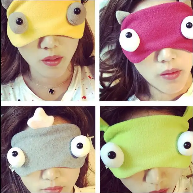 

50 pcs/lot Short plush Ultra-soft Eyeshade Sleeping Eye Mask Portable Travel Sleep Rest Aid Eye Mask Cover Eye Patch Party Masks