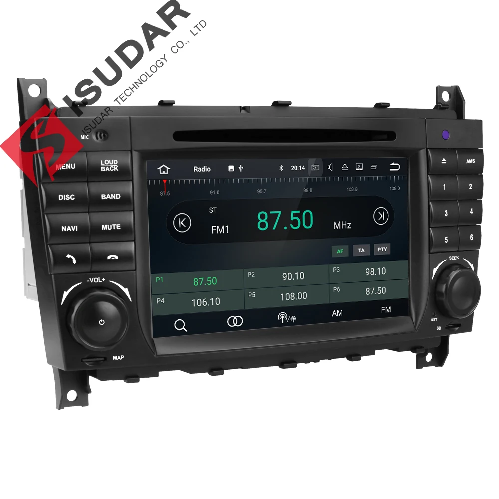 Isudar Штатная Автомагнитола навигация на Android 8.1 2 Din для Mercedes/Benz/Sprinter/W203/A180/Viano/Vito/W639/A