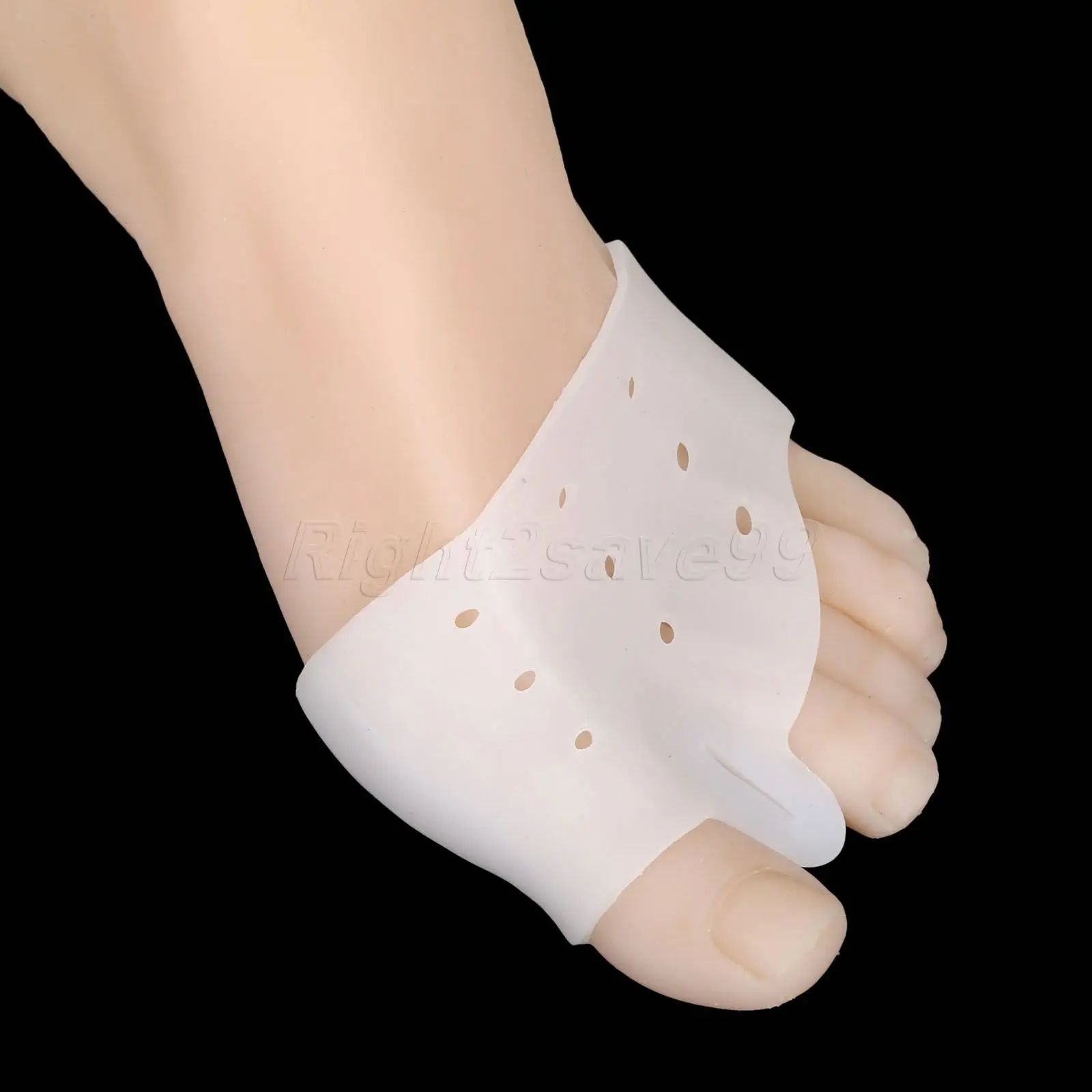 2017 Новинка 1 пара Белый Уход за ногами Силиконовый подтяжки Pad носок сепаратор для