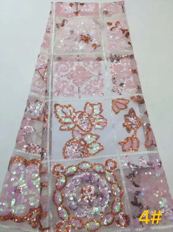 David 7.3512 модные блестки Тюль Вышивка французский чистая кружевная ткань для