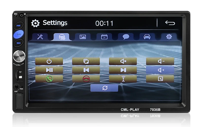 Автомобильная стереосистема Bluetooth " HD сенсорный экран MP5 плеер Поддержка BT/FM/AUX/USB/SD зеркальный пульт дистанционного управления 2 din Авторадио