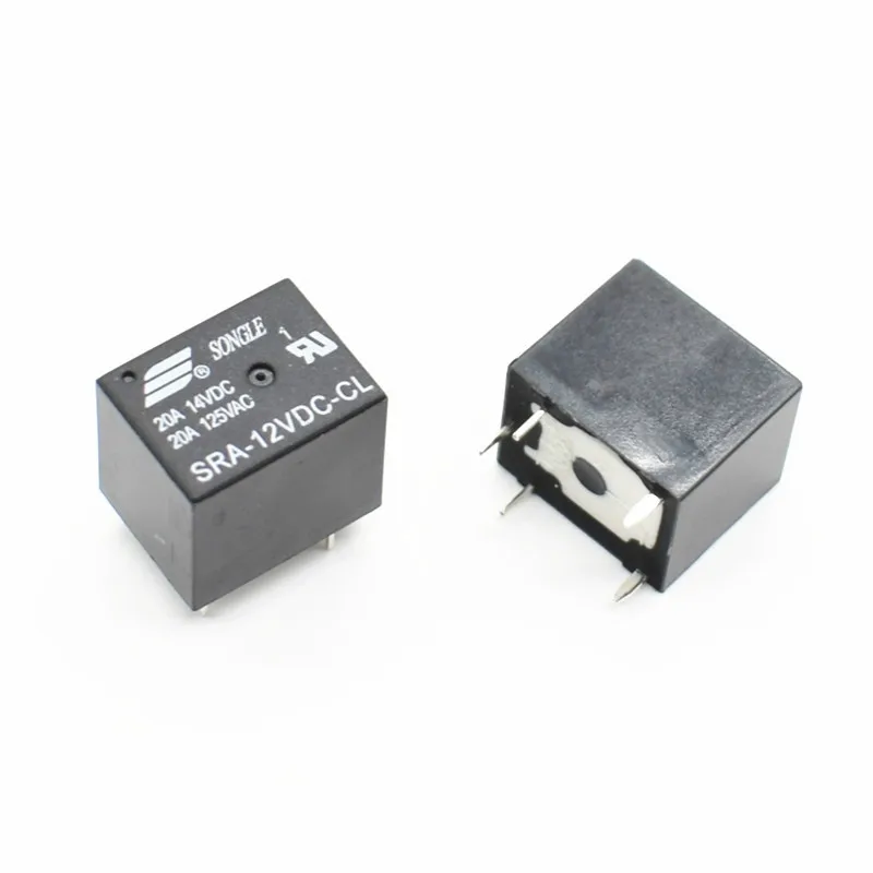 5 контактов реле 12 В для DC Катушки питания реле PCB 20A SRA-12VDC-CL цена