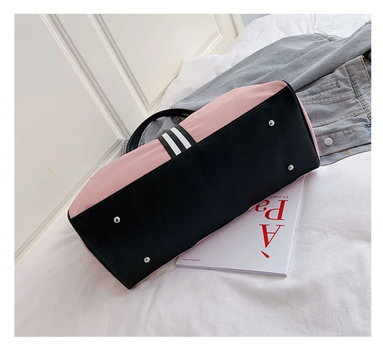 Bolsa, полосатая дорожная сумка для спортзала, фитнеса, сумки для багажа, для путешествий, спортивная сумка для женщин и мужчин, для спорта на открытом воздухе Tas XA46A
