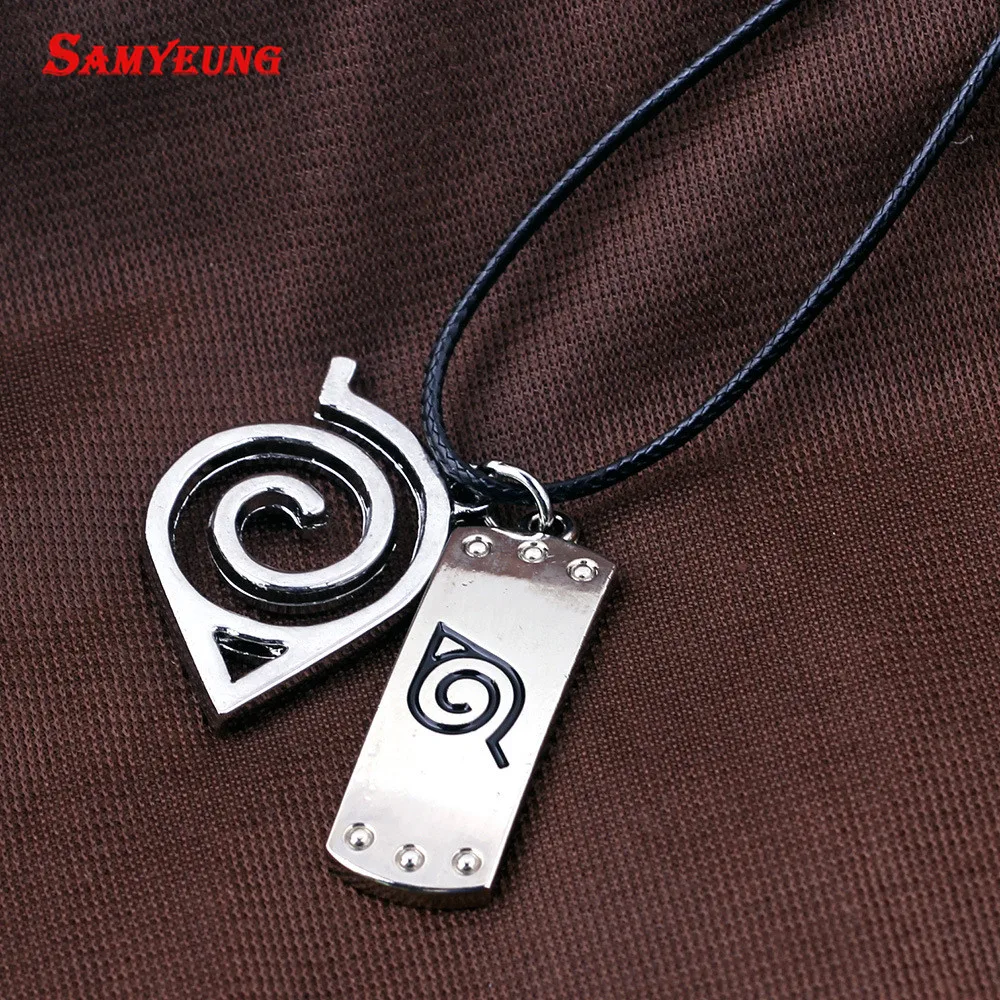 Samyeung Аниме Наруто кожа цепи Цепочки и ожерелья Homme Косплэй Какаши мужской Neckless